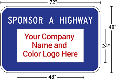 Ohio Sponsor-A-Highway Apopt-A-Highway Sponsor Sign