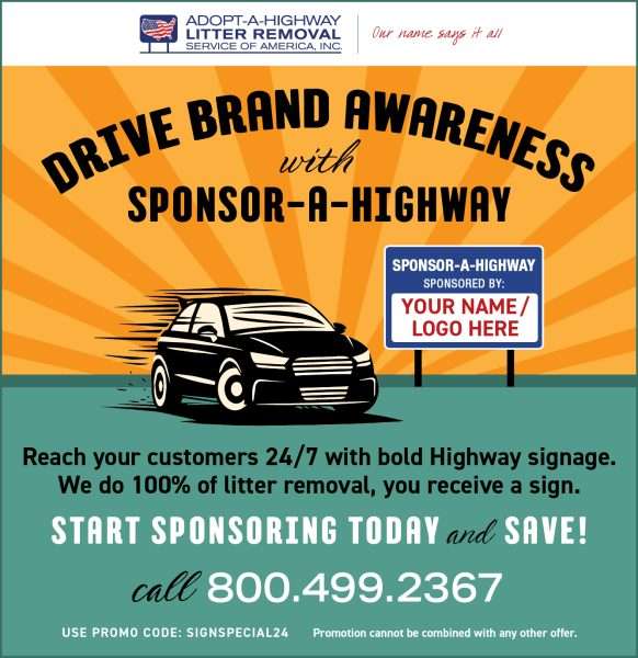 Drive Brand Awareness with Sponsor-A-Highway Sign Special