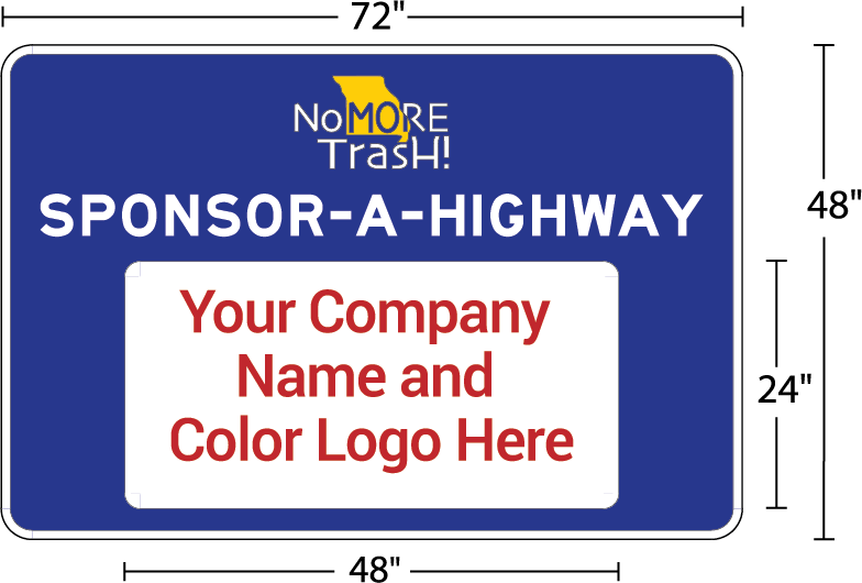 Missouri Sponsor-A-Highway Apopt-A-Highway Sponsor Sign